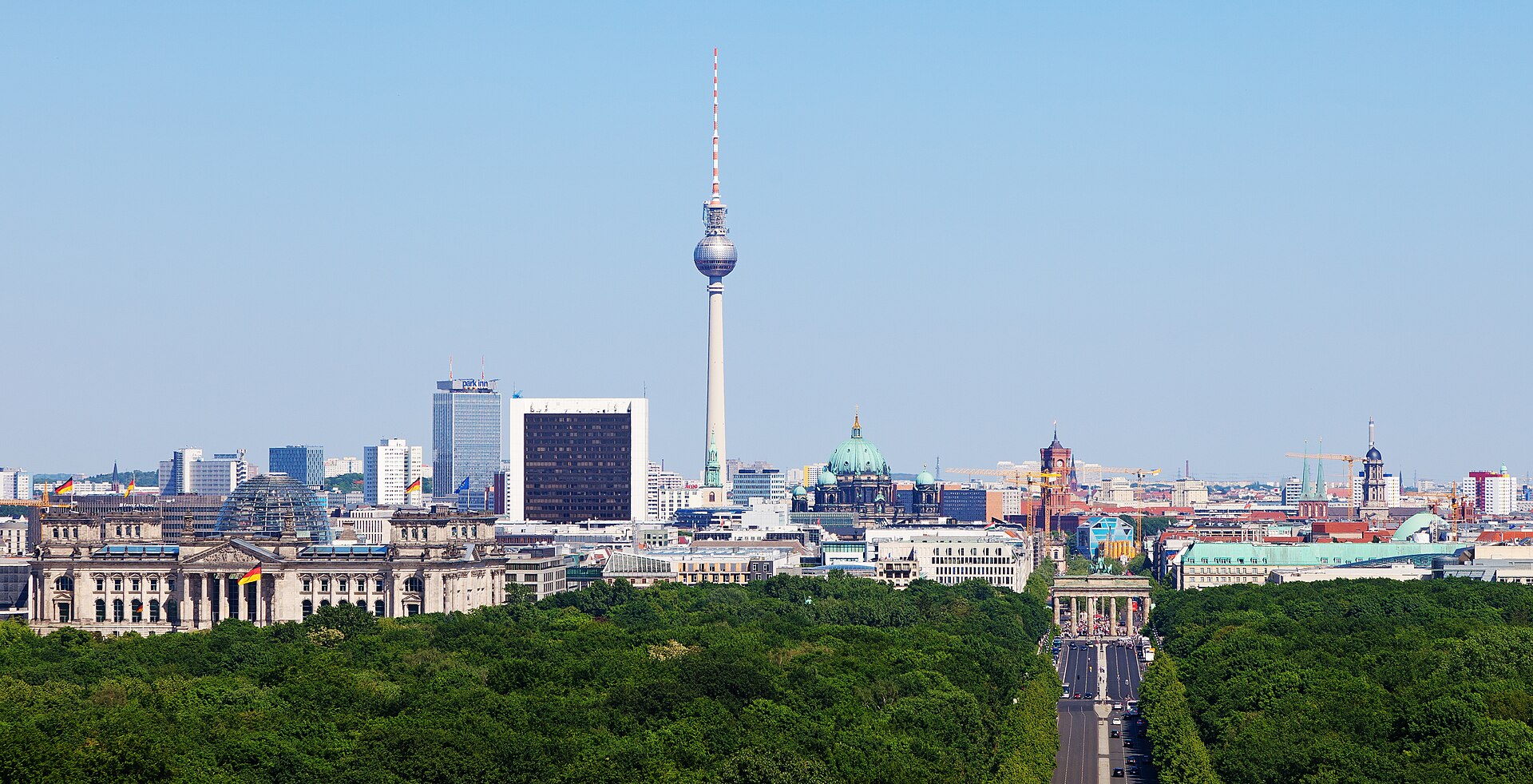 Berlin skyline with the television tower
