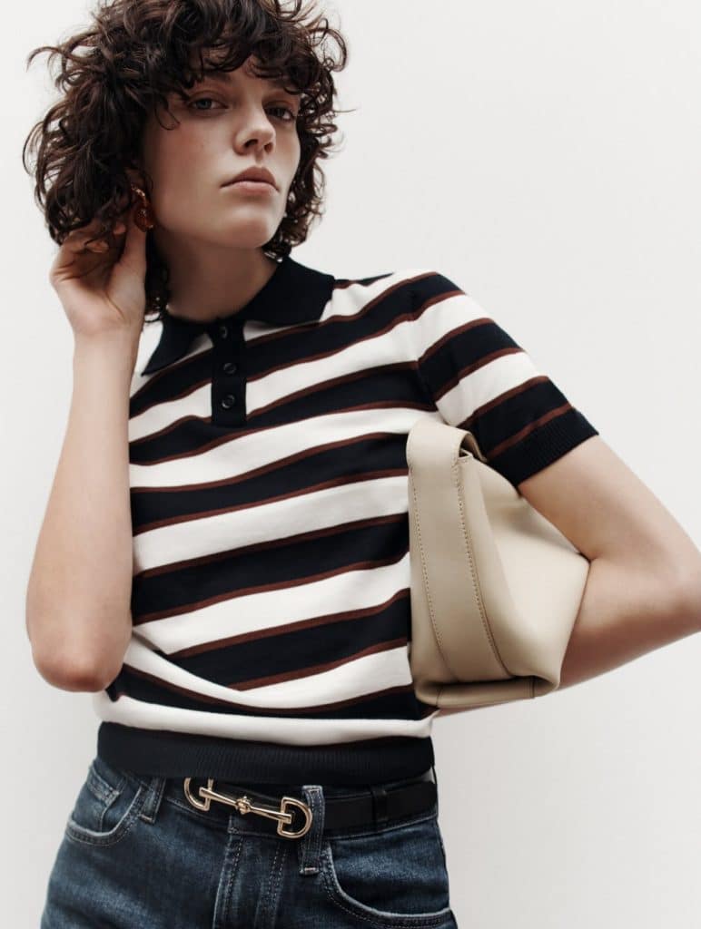 Architectural charcoal knitwear and outerwear from Massimo Dutti.