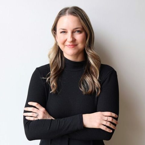 Side profile of a woman showing a defined and contoured jawline.