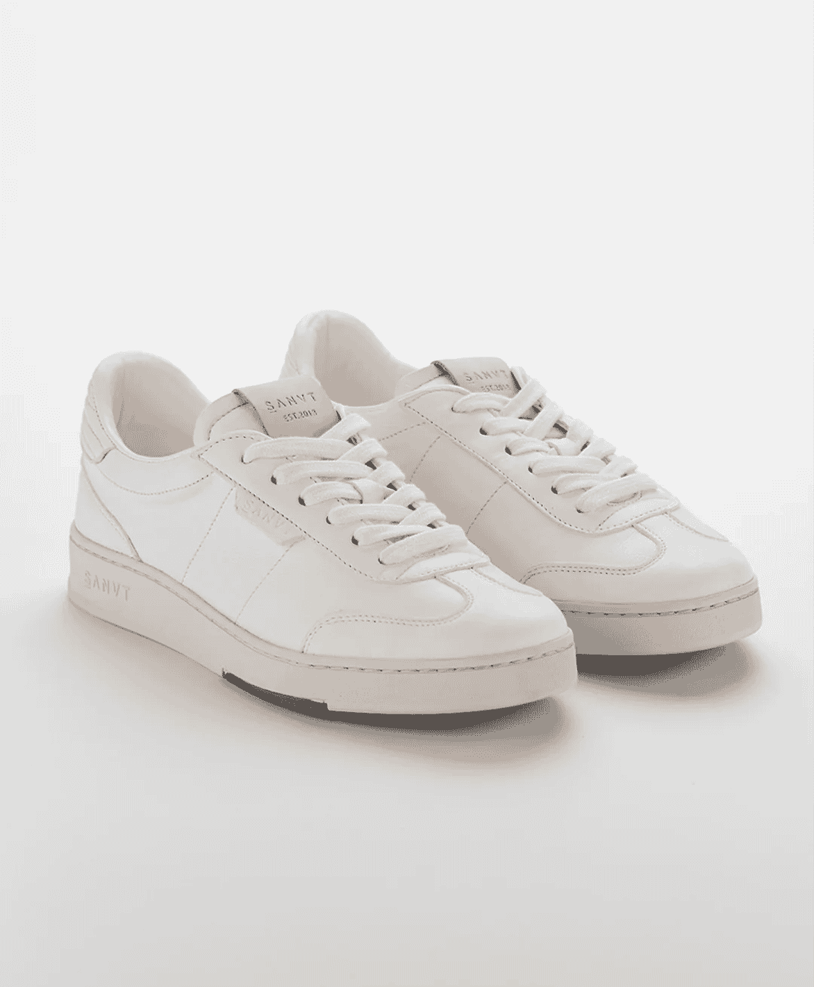 A clean, side-profile view of the white leather Terrace Sneaker.