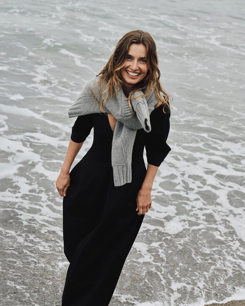 Warm neutral linen and wool blend separates from Banana Republic.