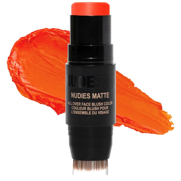 Nudestix Cream Blush All-Over-Face Color in the vibrant shade Picante.