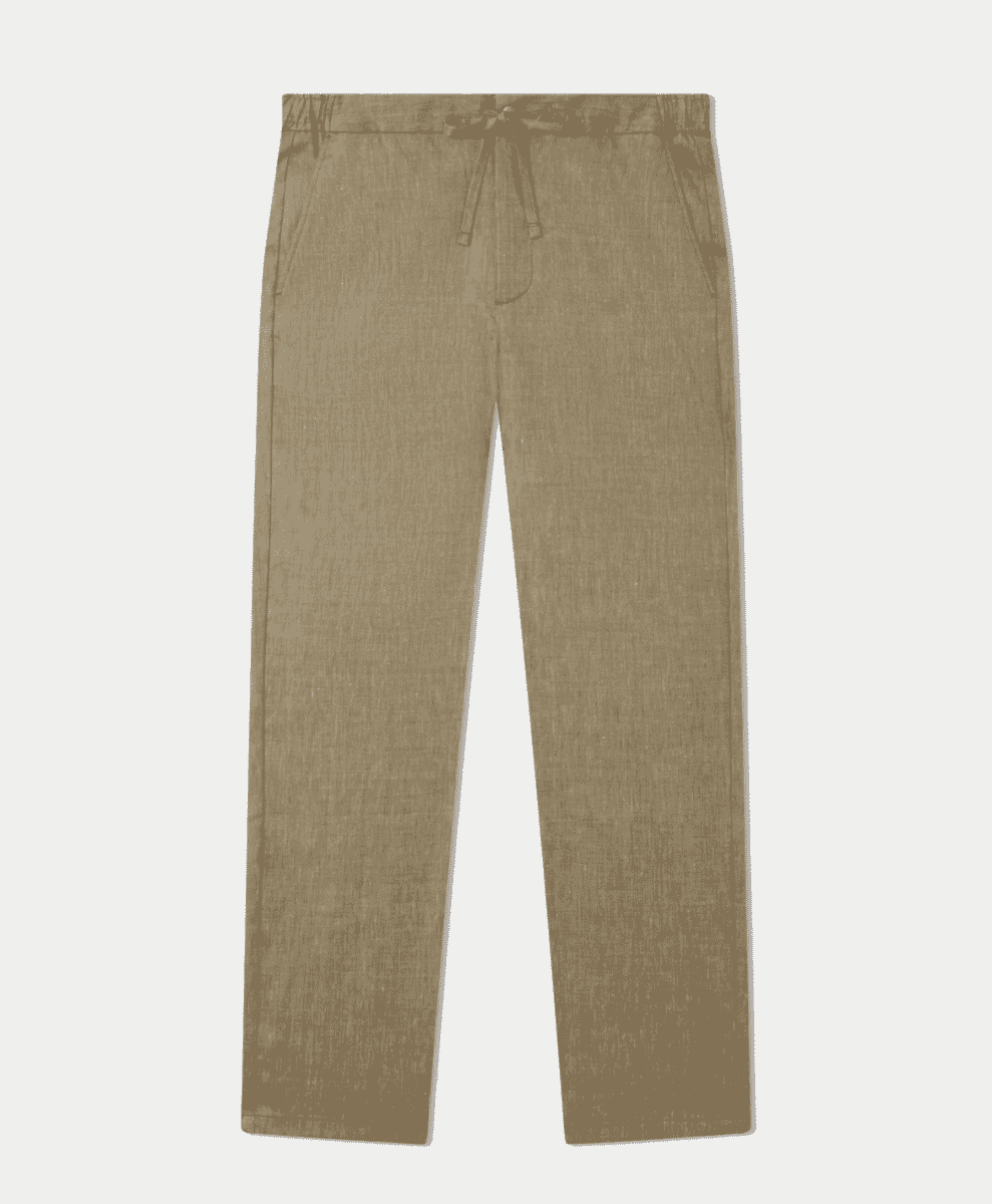 Frescobol Carioca linen trousers featuring a relaxed coastal silhouette