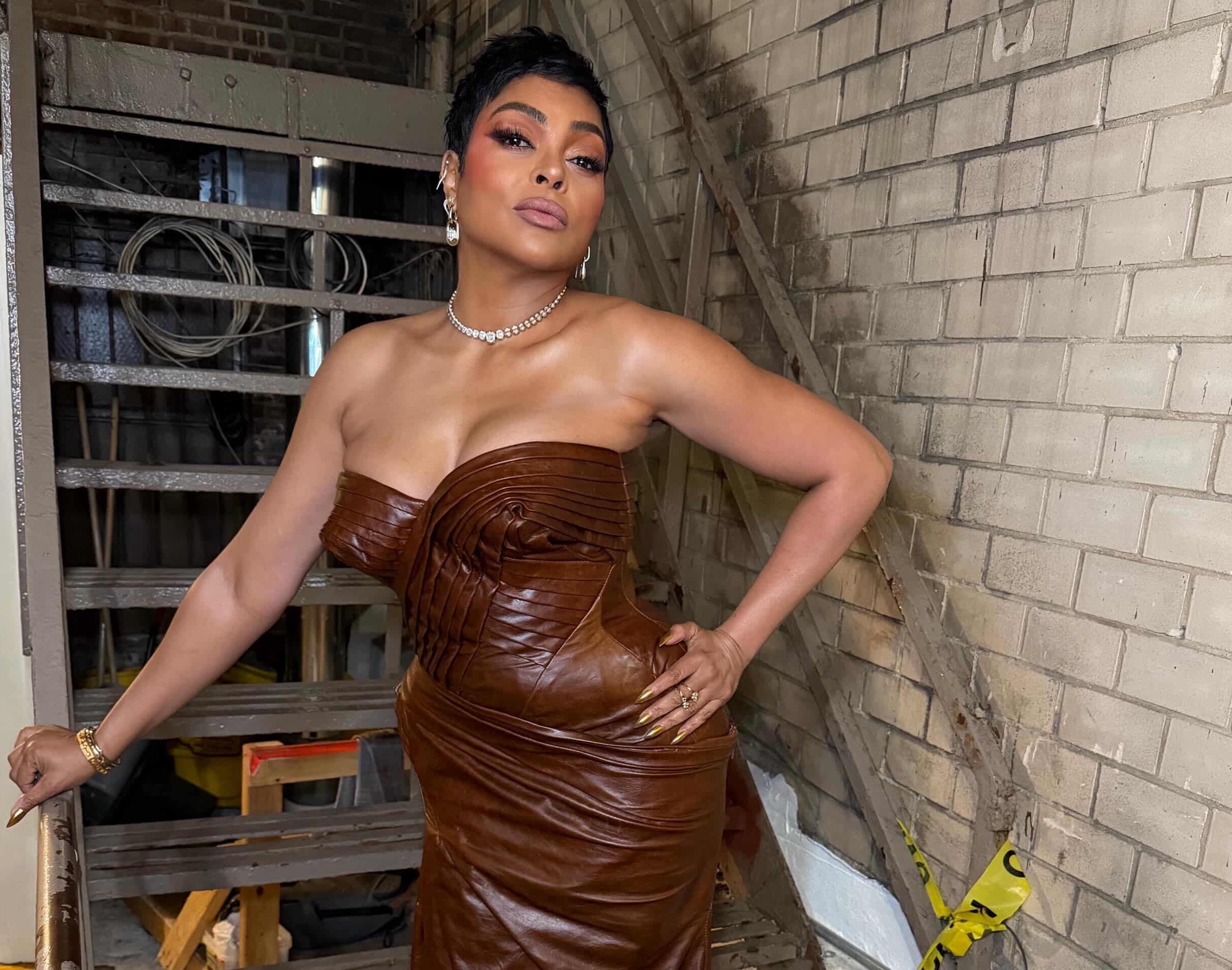 Jagne’s Custom Leather Clothing for Taraji P. Henson