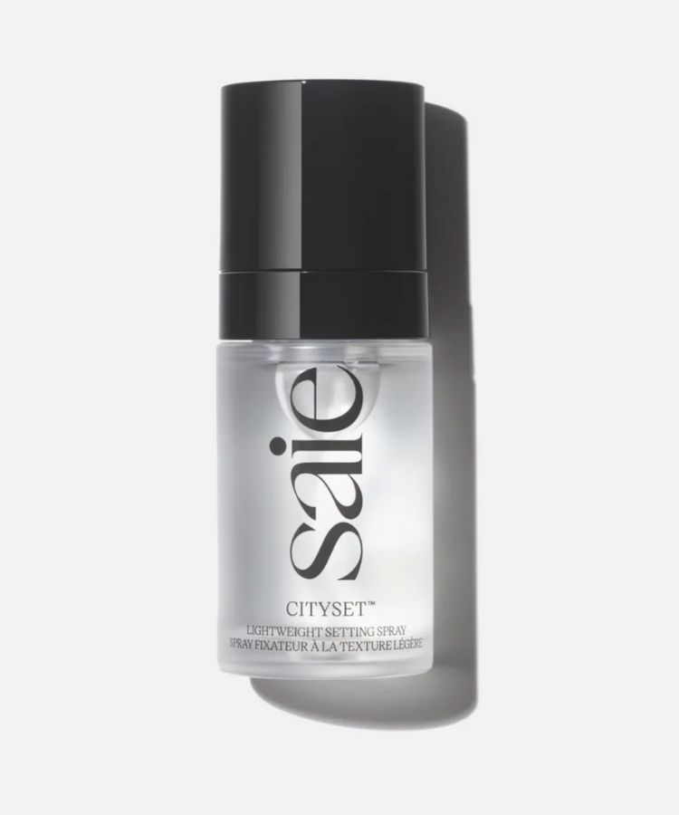 The Mini CitySet Ultra-Fine Mist Setting Spray in its compact 1-ounce size.