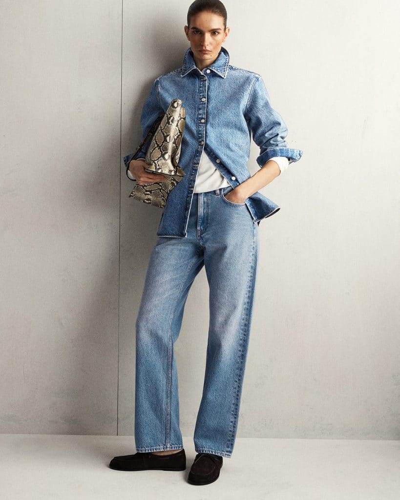 Sculptural oversized silhouette in muted tones from COS.