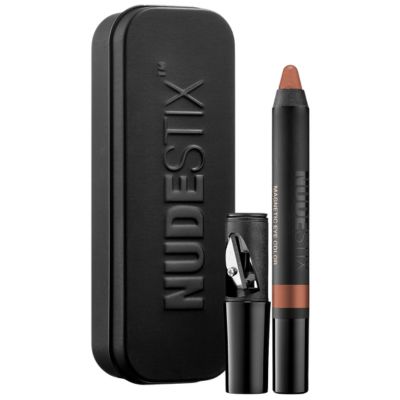 Nudestix Magnetic Eye Color pencil in the warm brown shade Terra.
