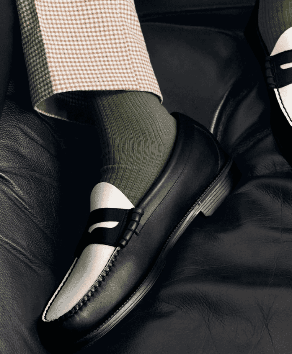 Classic G.H. Bass leather loafers for men.