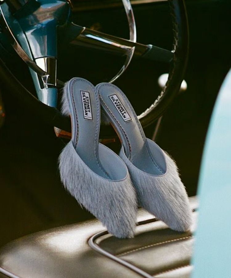 Jill Haircalf Snip Toe Dress Mules