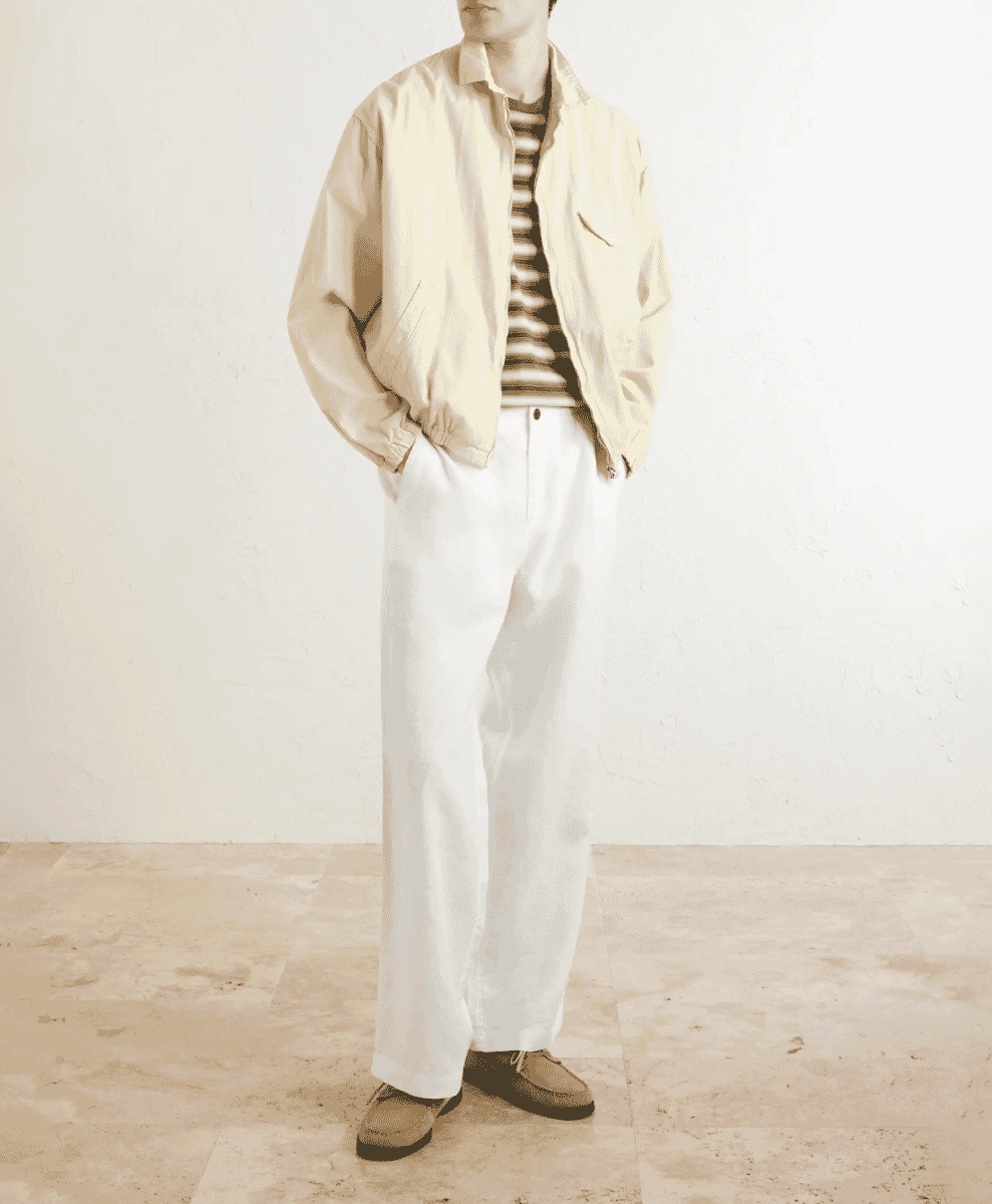 MR P. Arthur Wide-Leg Linen Trousers with a flowing drape