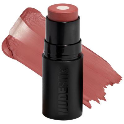 Nudestix Matte + Glow Core All Over Face Plumping Peptide Blush stick.