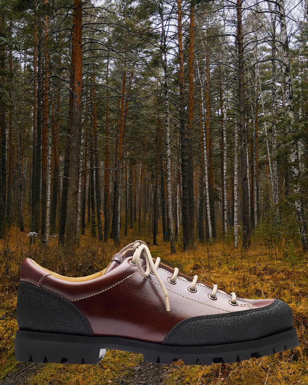 Danner Field Low boots in brown leather with GORE-TEX liners on a neutral background.